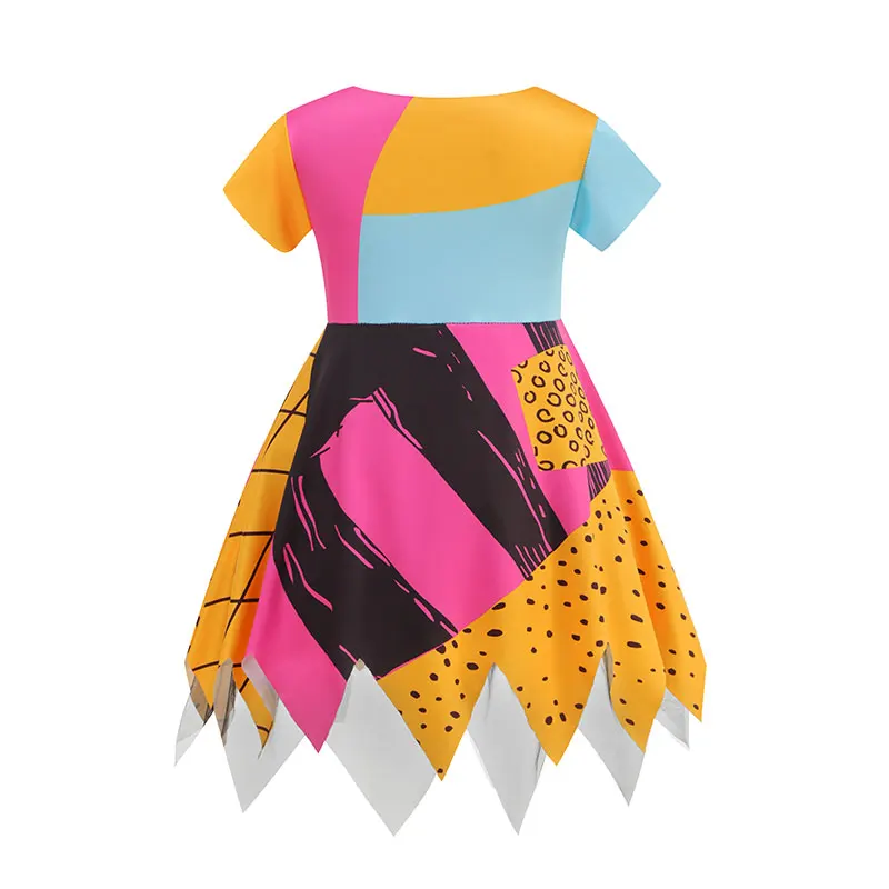 Mädchen Sally Halloween Cosplay Kostüm Sally Jack The Nightmare Before Christmas Rollenspielkleid Karneval Partykleidung – Detail 3