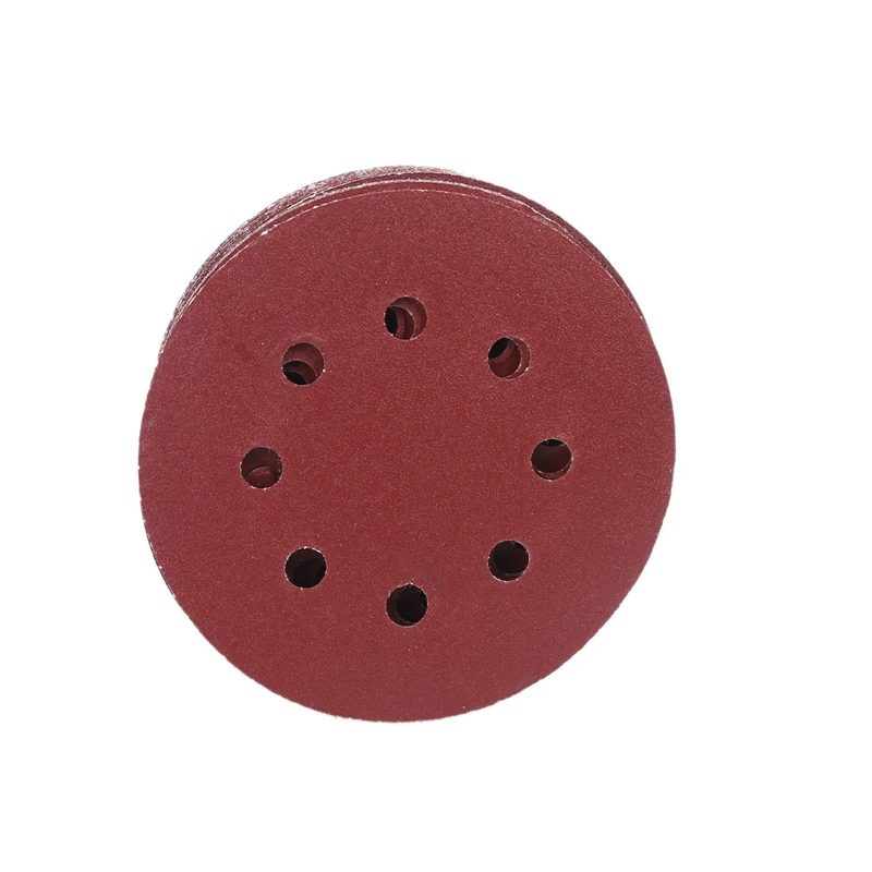 120PCS 5 Inch Sanding Discs Sandpaper Assorted 60 80 120 180 240 320 Grits For Power Random Track Sanders