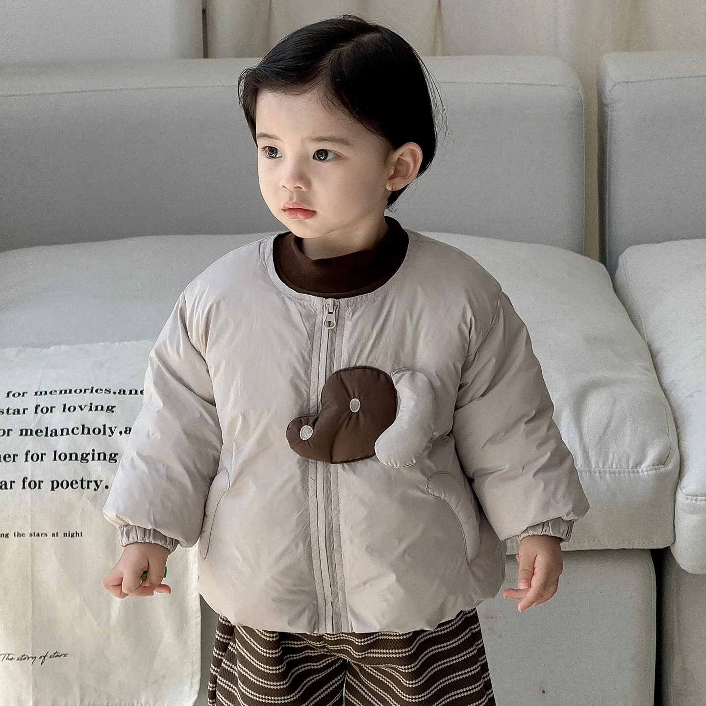 

Детский пуховик для маленьких девочек, 2025 г., зимнее утепленное теплое пальто для маленьких девочек, 90% белая утка, детская повседневная верхняя одежда для девочек, пальто, одежда