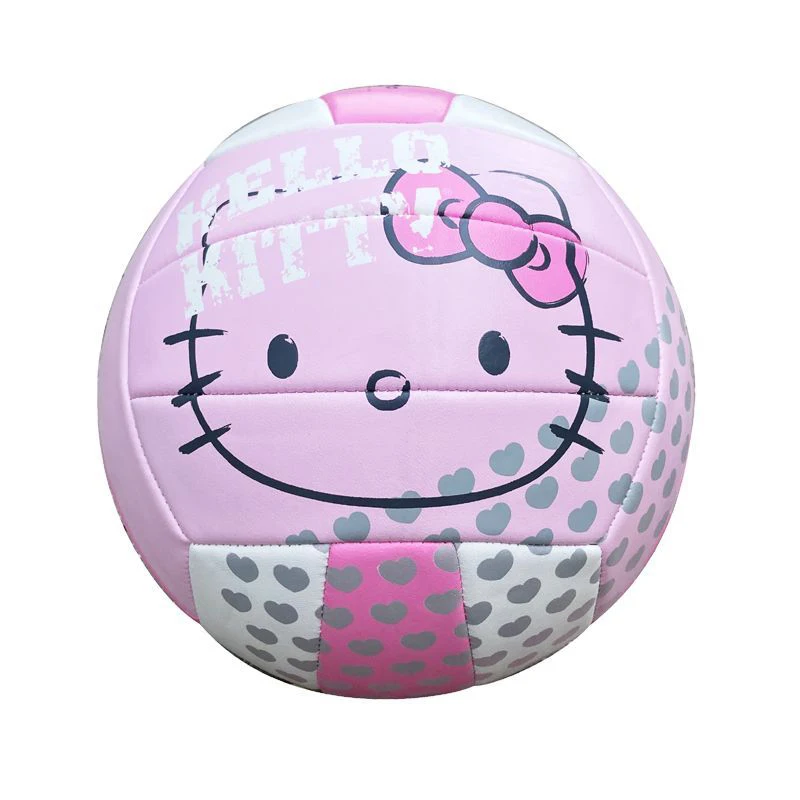 Hello Kitty Pu Machine Sewn Volleyball Beautiful Size 5 Match Training Volleyball Outdoor Sport For Children Cute Birthday Gift