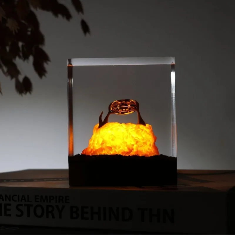 

The Lord of the Rings-themed resin figurine with a small night light, bedroom decor, and birthday gift