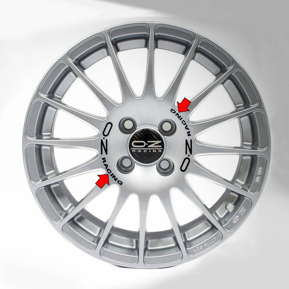 For Alfa Romeo Giulietta 156 147 159 MITO Giulia Stelvio Q4 Sportiva OZ 8PCS Car Wheel Rim Stickers Racing Auto Accessories