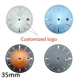 35mm for NH35/NH36 cocktail gradient dial customization dly logo, suitable for watch modification accessories