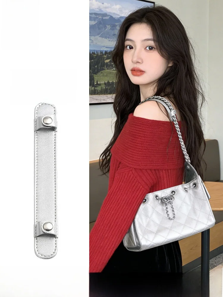 Silver  Hobo Bag Strap Shoulder Pad Reduces Pressure Compatible with  26C Bag Accessories Shoulder Strap Cushion