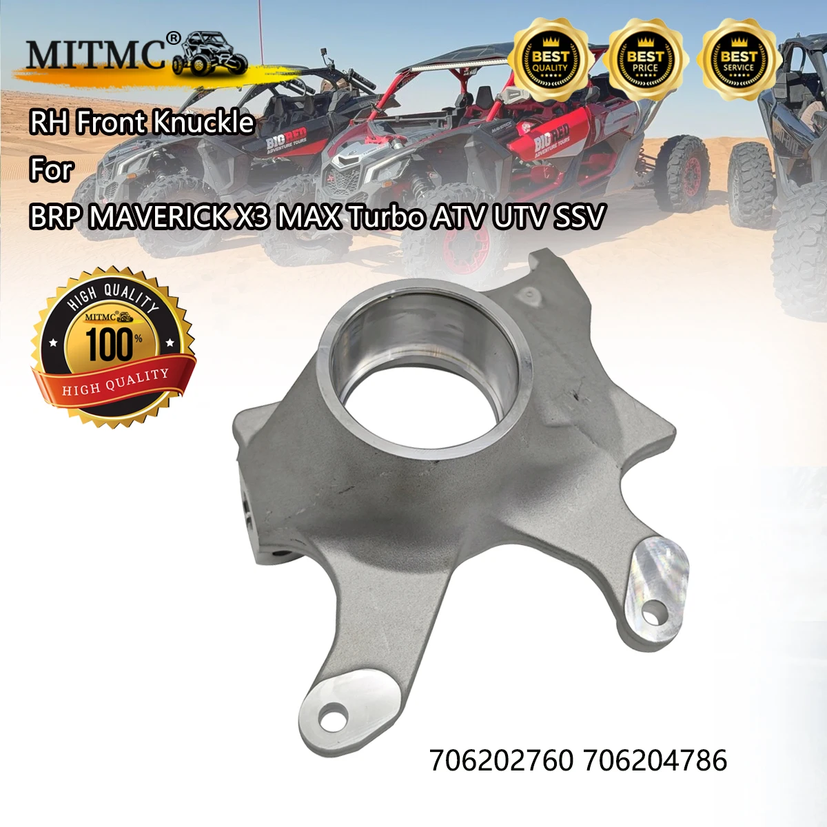 LH Front Knuckle Or RH Front Knuckle For BRP MAVERICK X3 MAX Turbo ATV UTV SSV 706202759 706204785 706202760 706204786