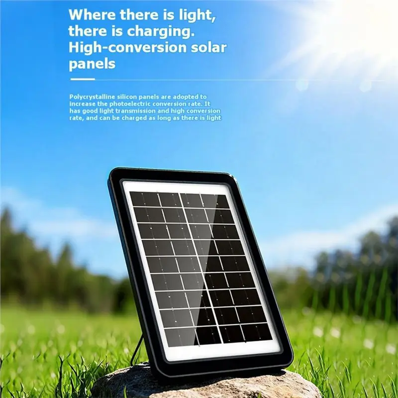 Hot Selling Solar Panel Powered Fan USB Rechargeable Portable Solar Fan 5 Wind Speeds 4 Height Adjustments Floor Fan Table Fan F