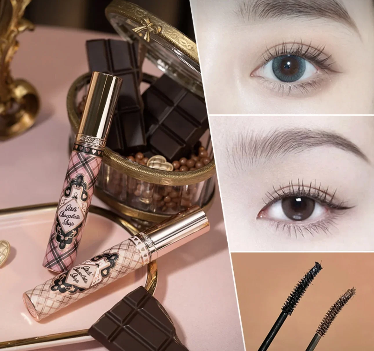 

Flower Knows Chocolate Wonder-Shop Series Mascara Eyelash Lengthening Waterproof Female Cosmetics Women Rare Beauty Makeup