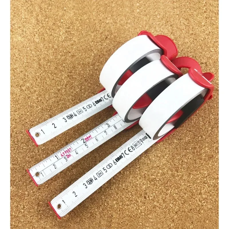 BMI ألمانيا الفولاذ المقاوم للصدأ شريط القياس السريع رقم 429 241/429 341 المحمولة شريط القياس الذاتي مع قفل 2M 3M