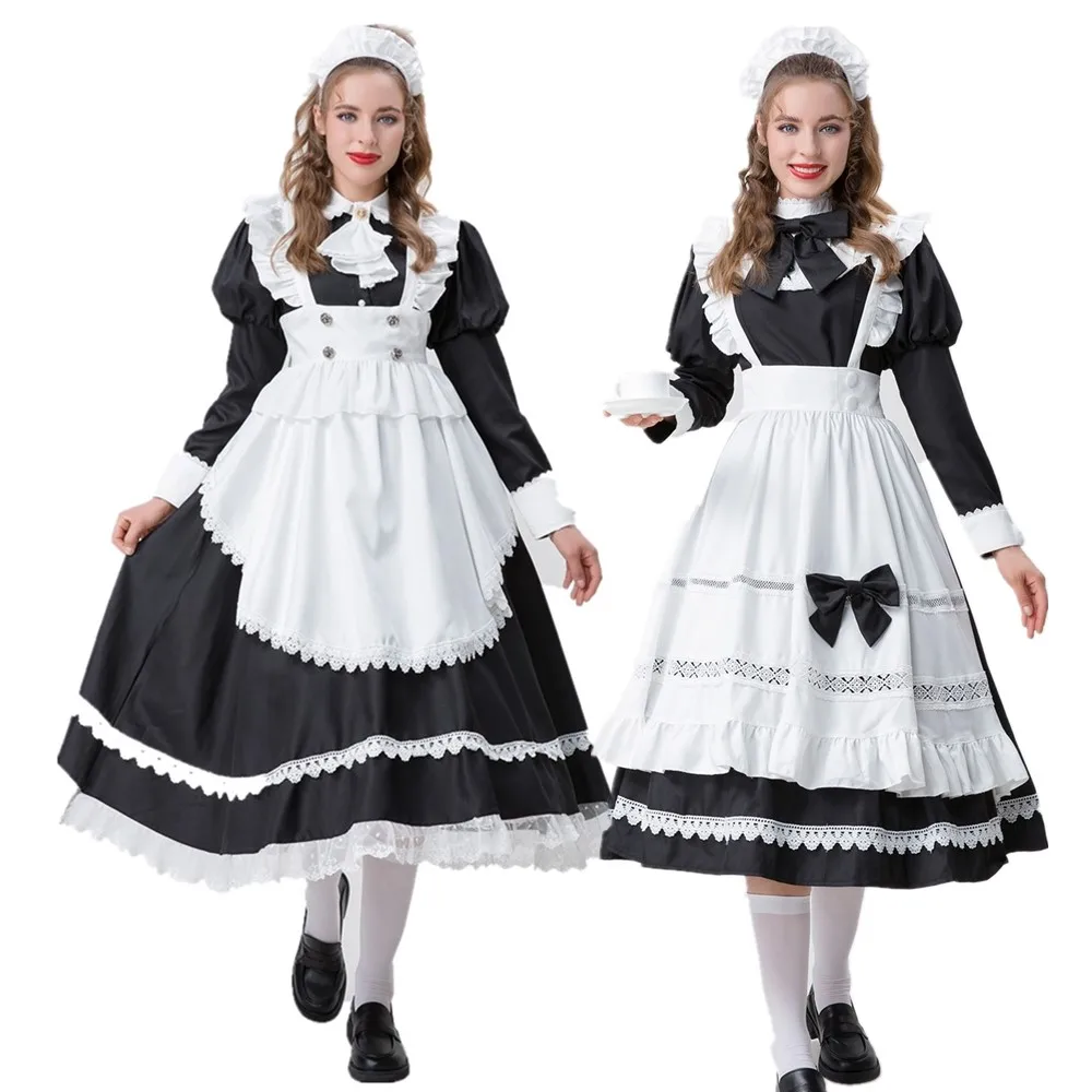 

Sexy Japanese Anime Cute Lolita Maid Costume Halloween Erotic Kawaii French Cafe Waitress Cosplay Dress