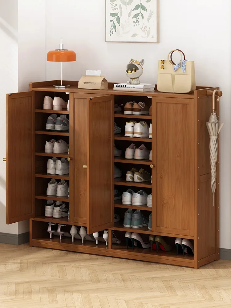 Shoe rack, doorstep, 2023, new shoe cabinet, simple indoor household dustproof shoe storage, economical rental housing use