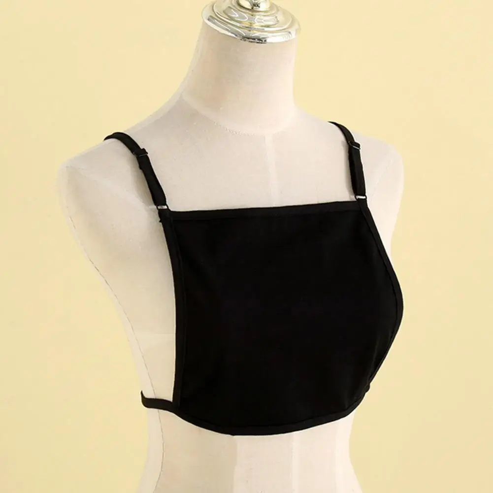 Cubierta de pecho sin costuras para mujer, envoltura de pecho antiexposición, sin espalda, camisola simulada Invisible, conjunto de sujetador, modestia para mujeres mejoradas