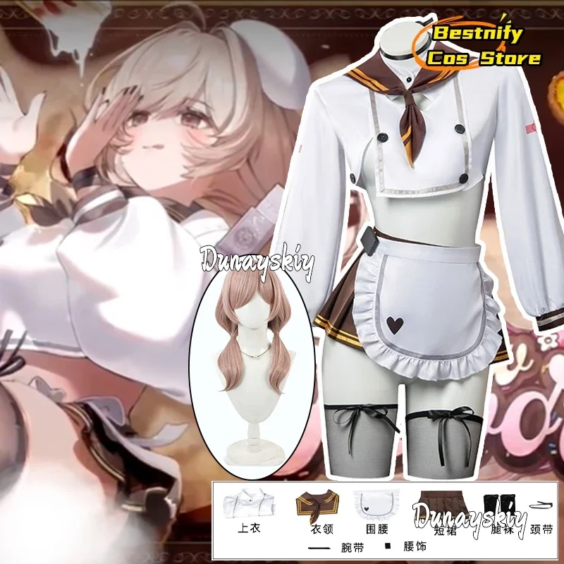 

CosplayNIKKE Braids Cosplay Costume The Goddess of Victory Braids Cosplay Wig Sexy Women Maid Dress Anime Outfits Role-playing S