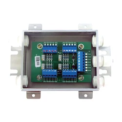 Multi-Channel Waterproof Junction Box Stainless Steel Analog/Digital Terminal Box for Load Cell Sensors Weighing/Scale Sensor