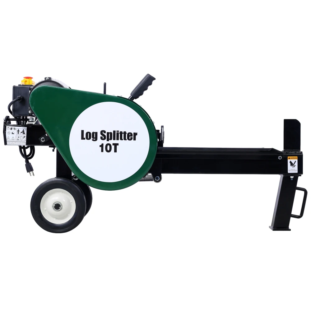 

Double Flywheel Electric Log Splitter 10 Ton Portable Horizontal 2HP 16A Firewood Splitting Machine