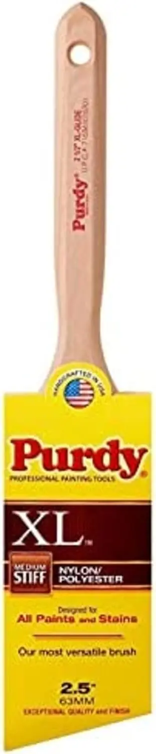 

XL Paint Brush 2-1/2 in for Walls, Ceilings, and Trim with Medium Stiff Bristles for Latex and Oil Paints