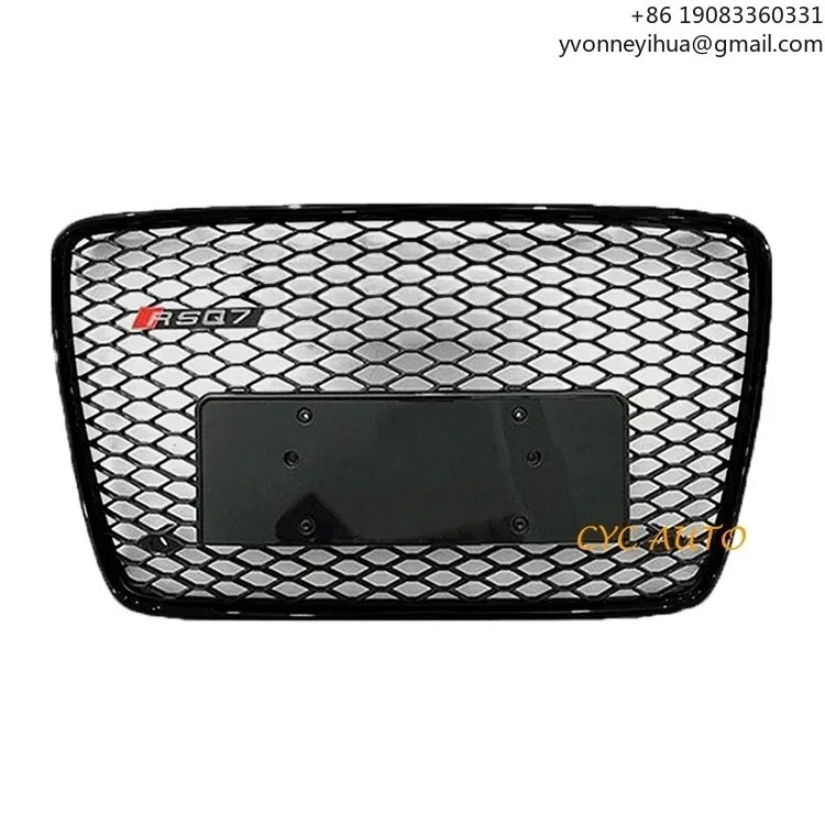 

RSQ7 Front Bumper Grill For Audi Q7 SQ7 RSQ7 ABS Black Car Facelift Honeycomb Mesh Grille 2006 2010 2014