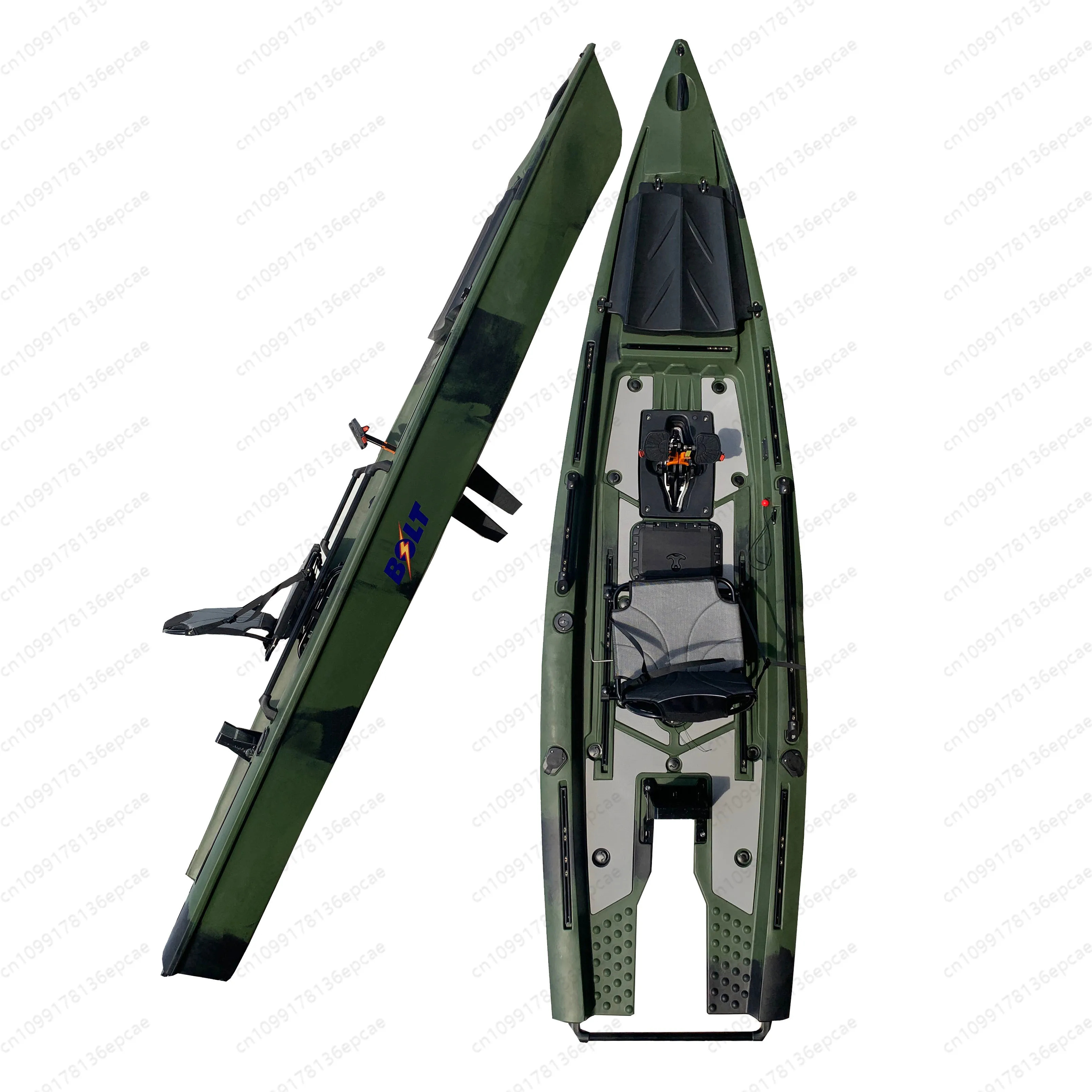 13.12Ft Pedal Drive Electric Fishing Kayak 1 Person Fishing