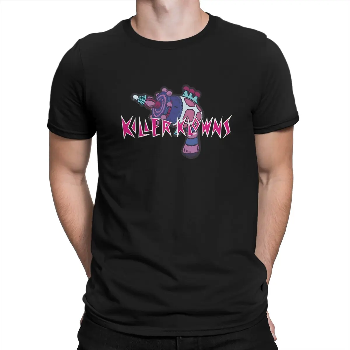 PISTOLA O Neck TShirt Killer Klowns from Outer Space Original Polyester T Shirt Men