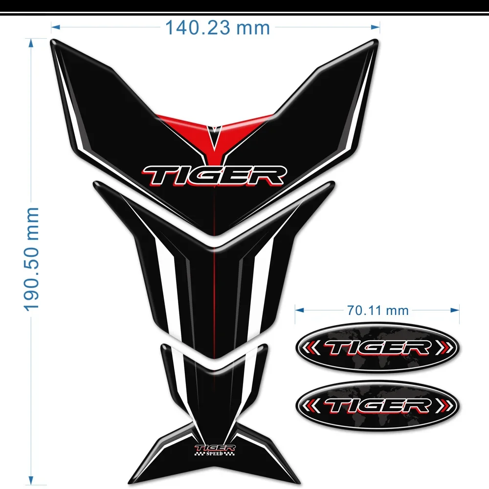 3D Stickers Decals Windshield Windscreen Screen Wind Deflector Tank Pad Grips For Triumph TIGER 660 800 850 900 1050 1200