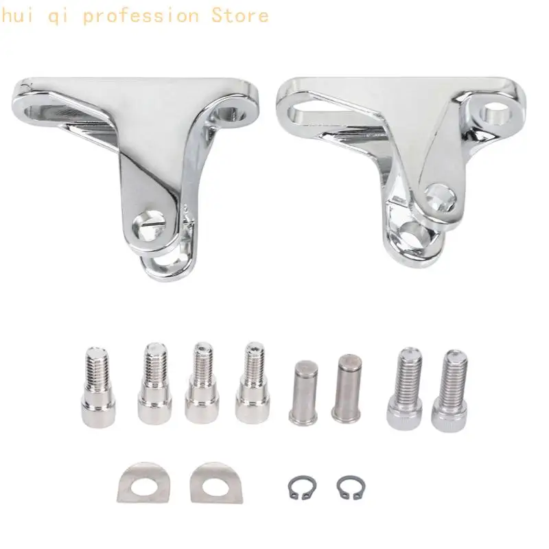 Metall-Beifahrerfußrasten-Ersatzhalterungsset für Motorradmodelle von 93–23. Verwendung H8WE – Detail 2