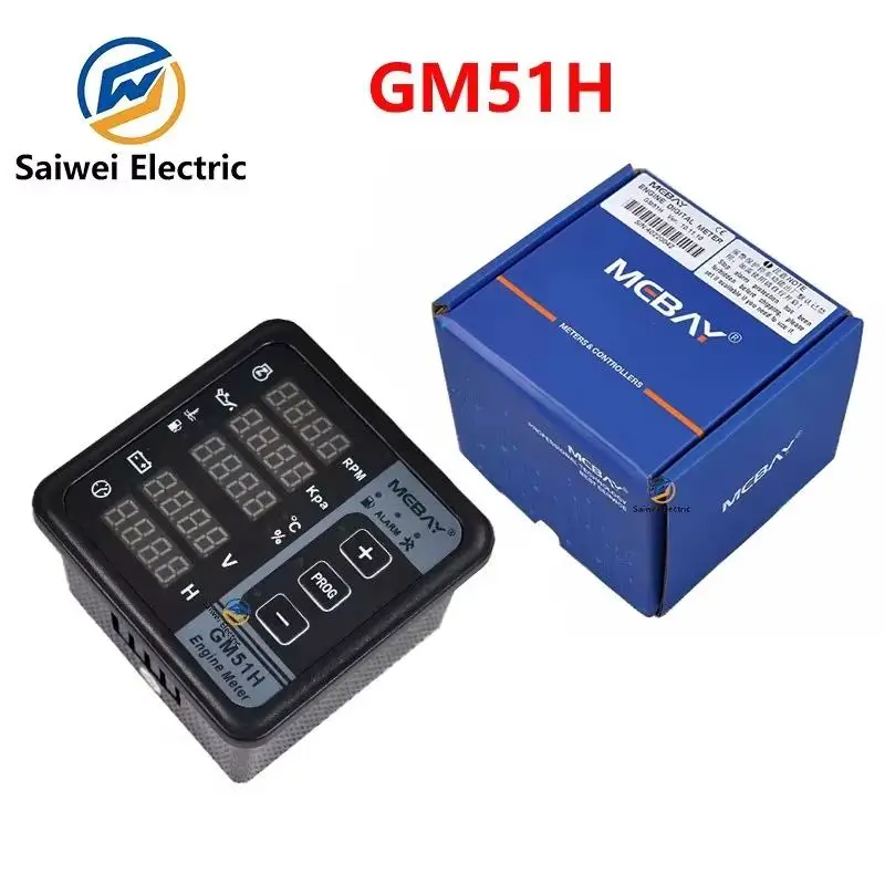 mebay-gm51h-diesel-engine-multi-function-digital-meter-panel-monitoring-battery-voltage-hours-fuel-level-genset-parts