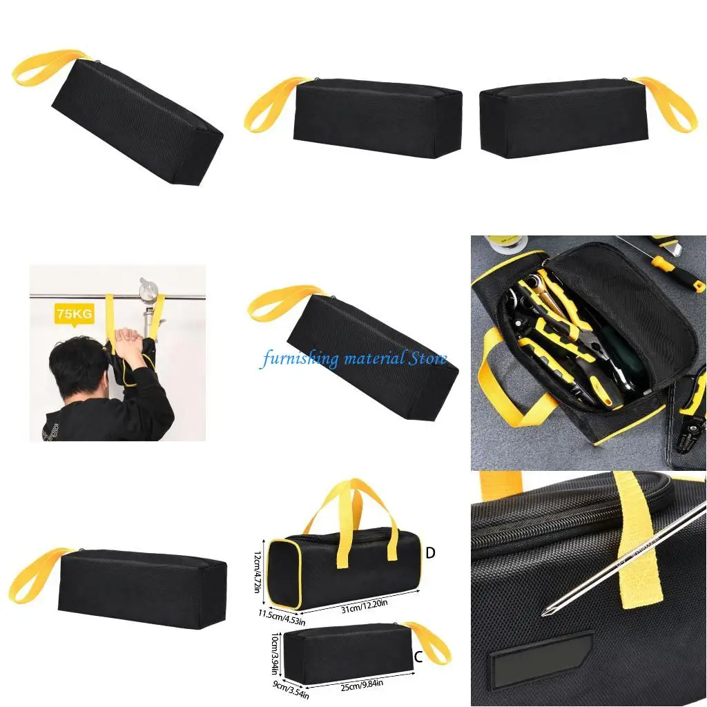 

Y5GD Dense Electrician Tool Bag With Impermeable Coating Strong 1680D University Fabric For Repair Work And DIY Projects
