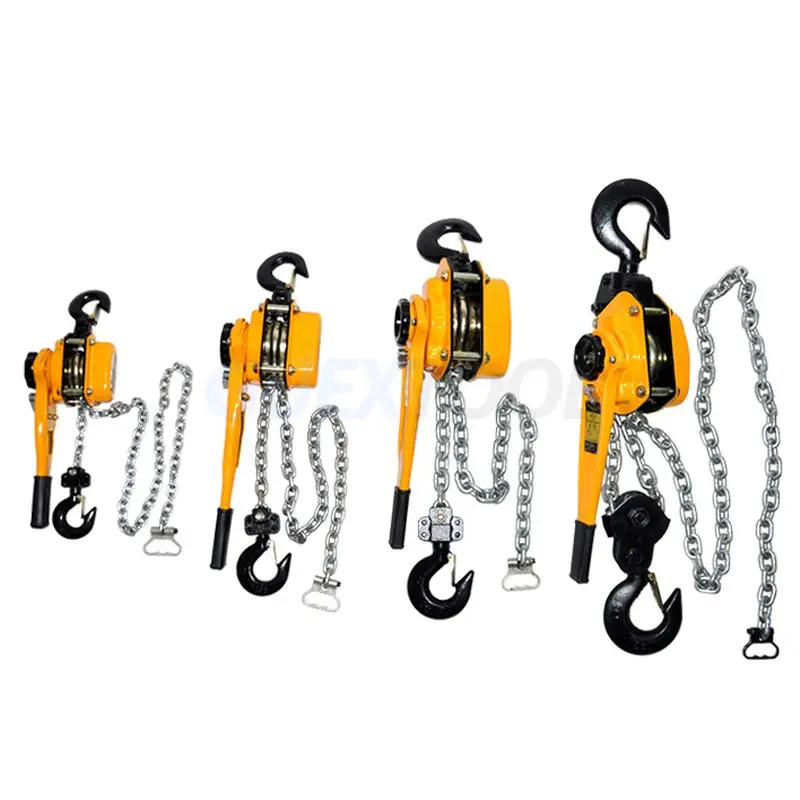 0.75t/1t/1.5t/2t Manual Manganese Steel Hook Wire Manual Traction Hoisting Tool Lever Small Hand Chain Manual traction hoist 3M