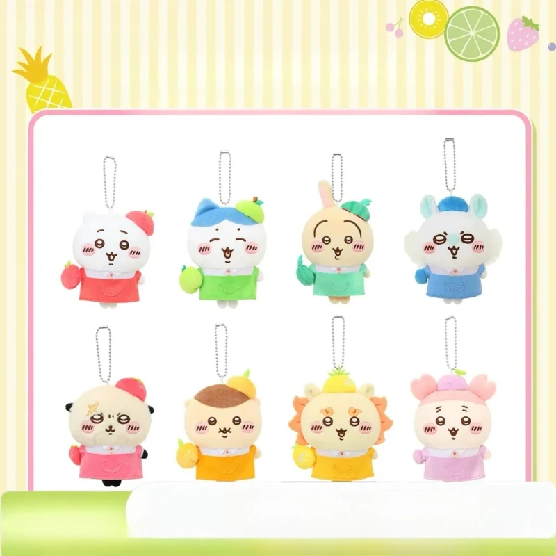 Chiikawa Hachiware Usagi Kawaii Anime Cartoon Fruit Market Series Salesclerk Plush Pendant Decoration Personality Fashion