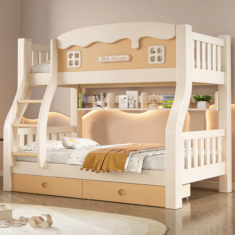 Storage Frame Double Bed Childrens With Drawers Single Living Room Double Bed Princess Modern Cama Matrimonial Furniture