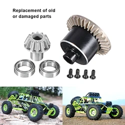 Metal Rear Differential Assembly Gear For 1/12 Wltoys 12428 12423 Part Reliable Replacement Metal