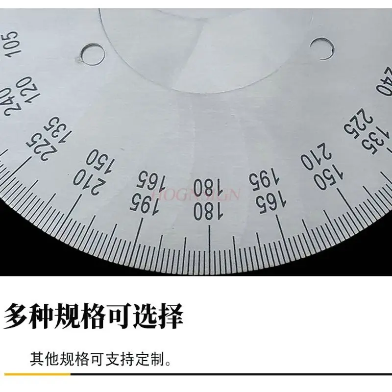 1 шт. масштабный циферблат, интегрированный с механическим идентификационным циферблатом вперед и назад, транспортир из нержавеющей стали