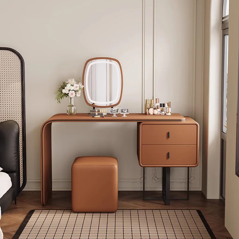 

Bedside Study Dressing Table Drawers Storage Cosmetics Dressing Table Mirror Organizer Stool Penteadeira Postmodern Furniture