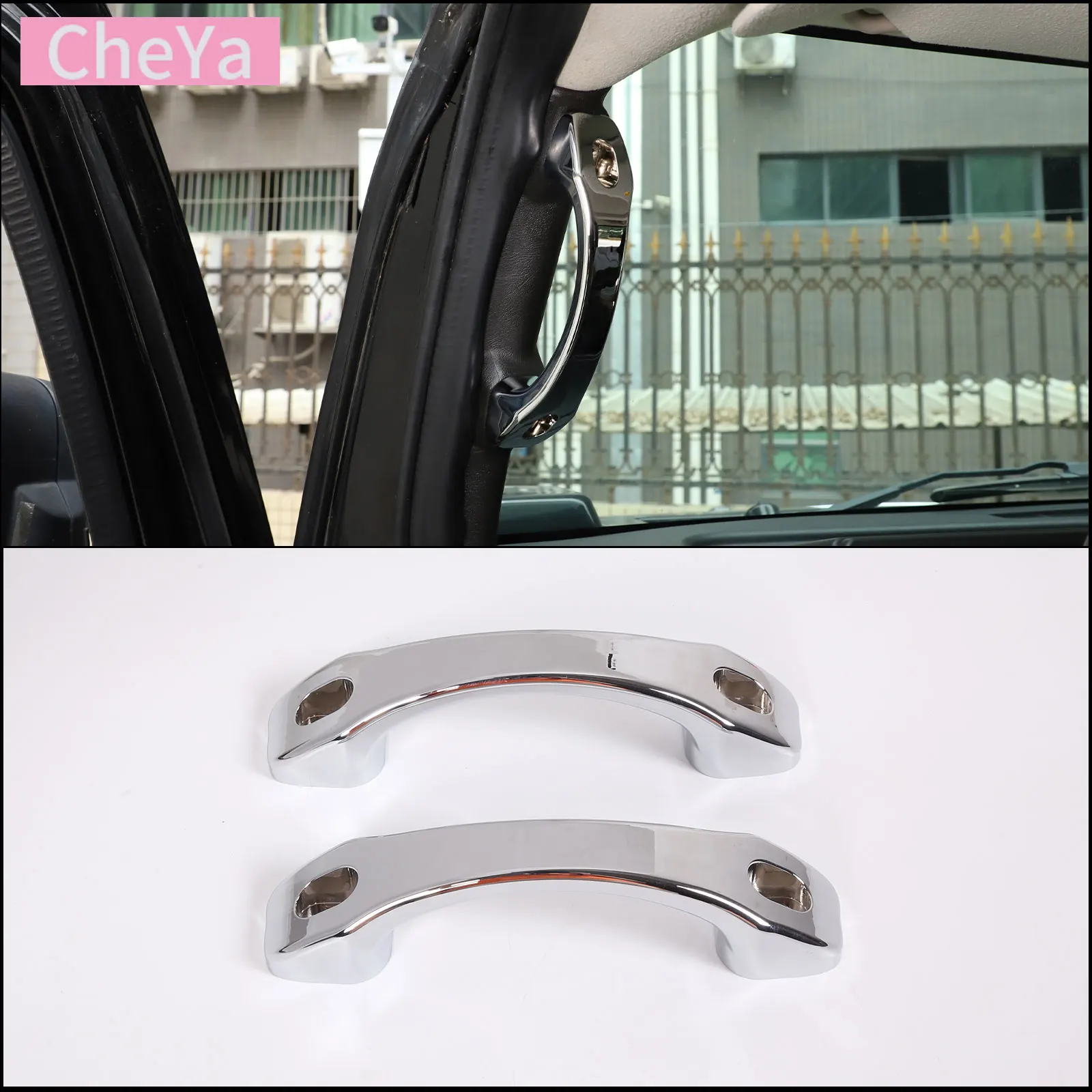 

Aluminum Alloy Bright Car A-pillar Handle for Hummer H2 2003 2004 2005 2006 2007 Replacement Parts