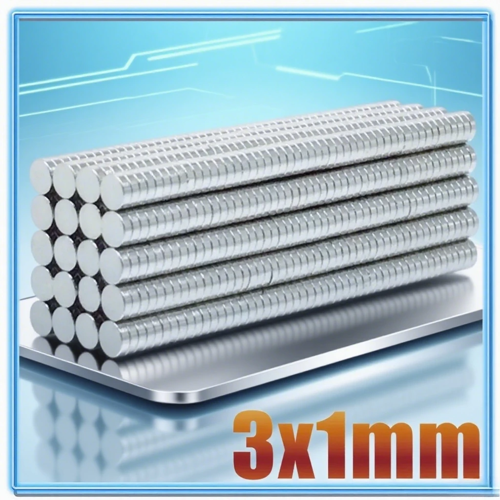 Mini Small Round 3x1mm Magnet 100/500/2000/5000pcs 3*1mm Accessory for Craft Model Science Fridge Office Refrigerator Whiteboard