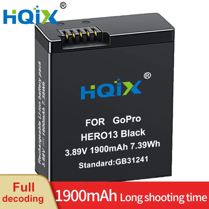 

HQIX for Gopro Hero13 Black Action Camera Charger Battery