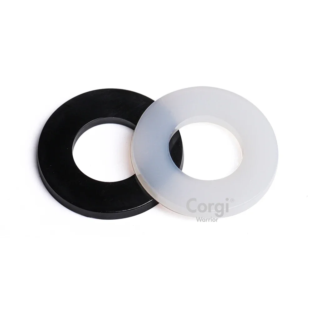 Up To 800 Round Pieces Nylon Washers White Black Flat Gasket Ring Sealing Washers Assortment Kit M2 M2.5 M3 M4 M5 M6 M8 M10 M12