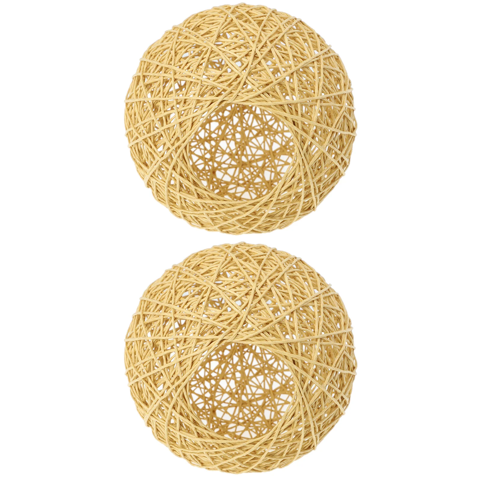 

Ceiling Lights Takraw Lampshade Bedside Tables Cover Adornment Cotton Linen Simple Style Child Pendant