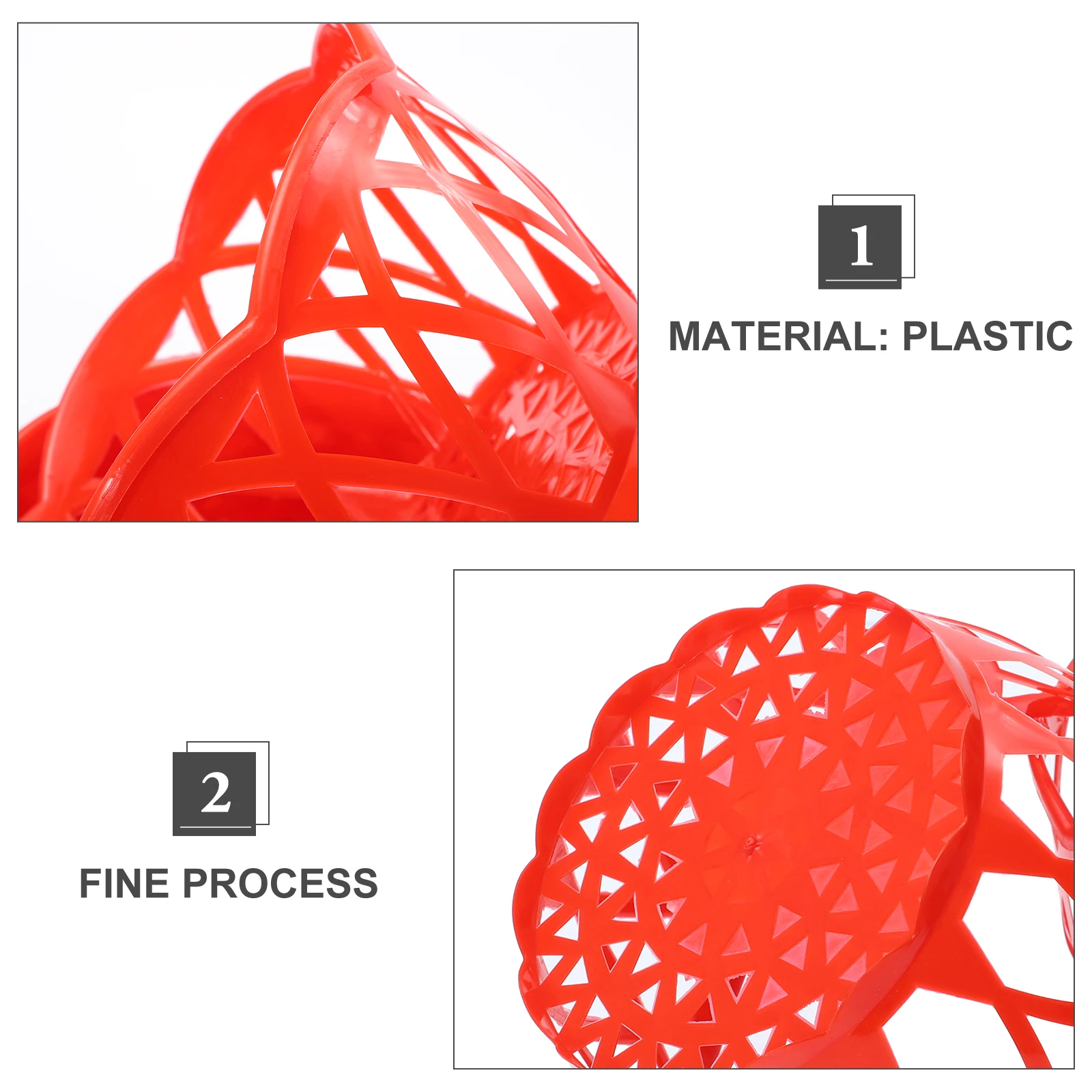 

12 Pcs Plastic Egg Packing Basket Reusable Storage Holder for Gifts Market Fruit Hollow Out Basket Supermarket Supplies Bathroom