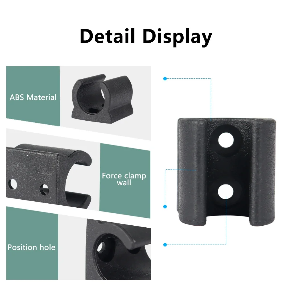 2Pcs ABS Awning Crank Handle Bracket Storage Mount For Camper Caravan Motorhome Holder Clip Hook Pole Van Trailer Sunshade