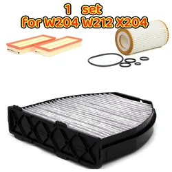 2128300318, 2730940404, 0001802609 ORIGINAL Filter Set for  Inspektionskit Filterpaket Filterset W204 W212 X204