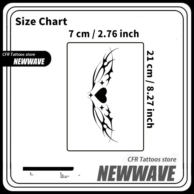 مثير ساحر القلب، البطن، عصير الأعشاب، ملصقات الوشم للنساء، الوشم المؤقت للماء على الذراعين، الجسم الوشم وهمية
