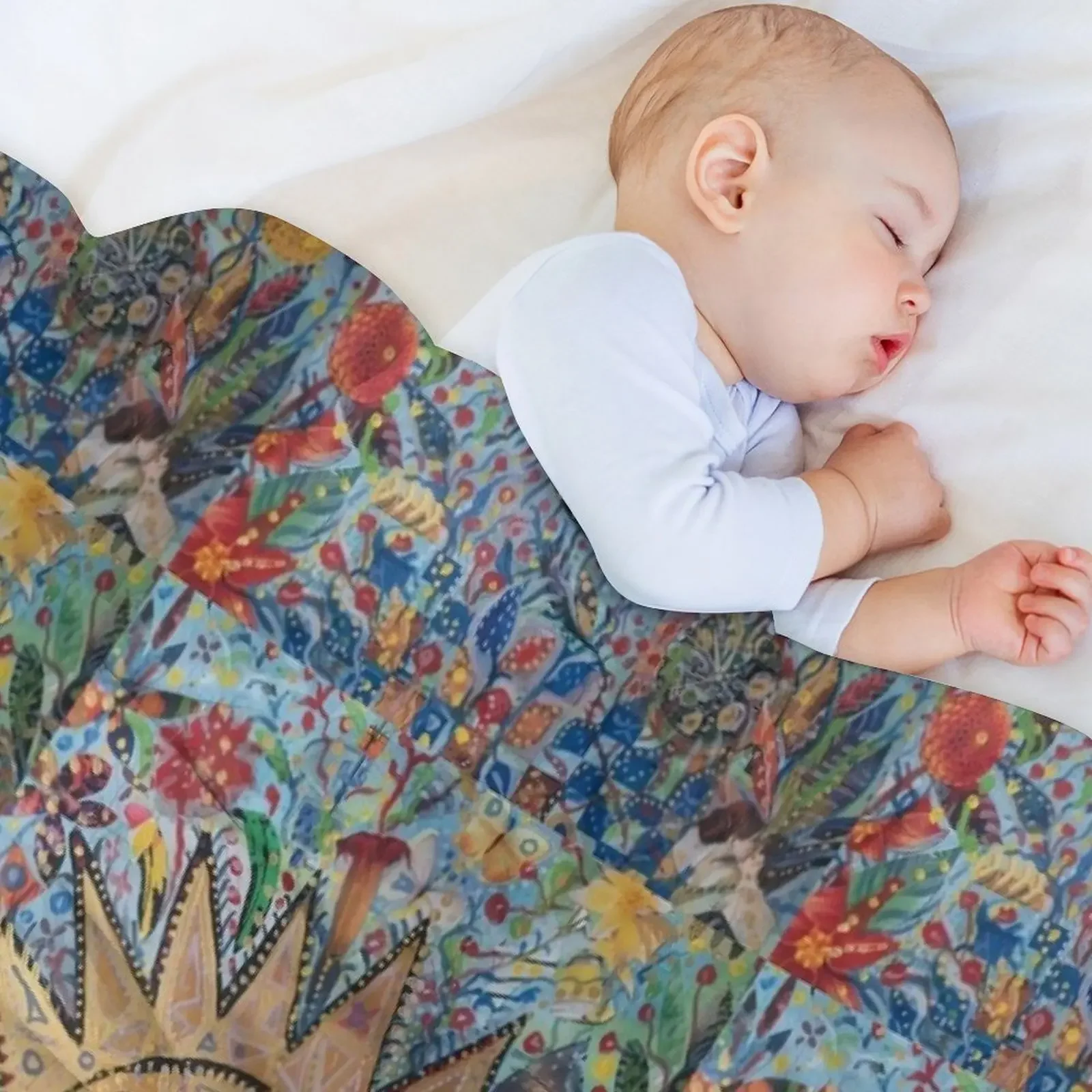 Ween Boognish and flowers Throw Blanket Heavy Beach Cute Plaid Polar Blankets