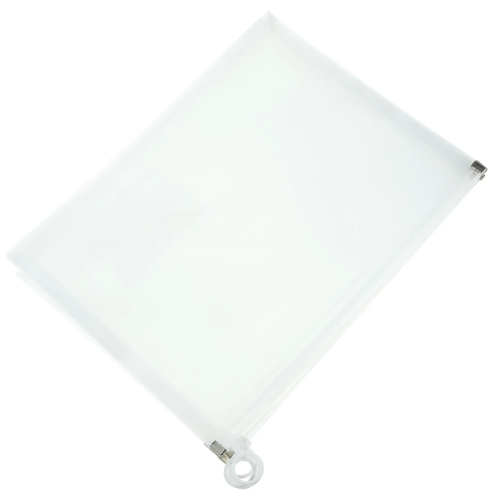 

5Pcs Transparent File Pockets PP Material A4 Size Document Envelopes for Home Office School Receipts Cards