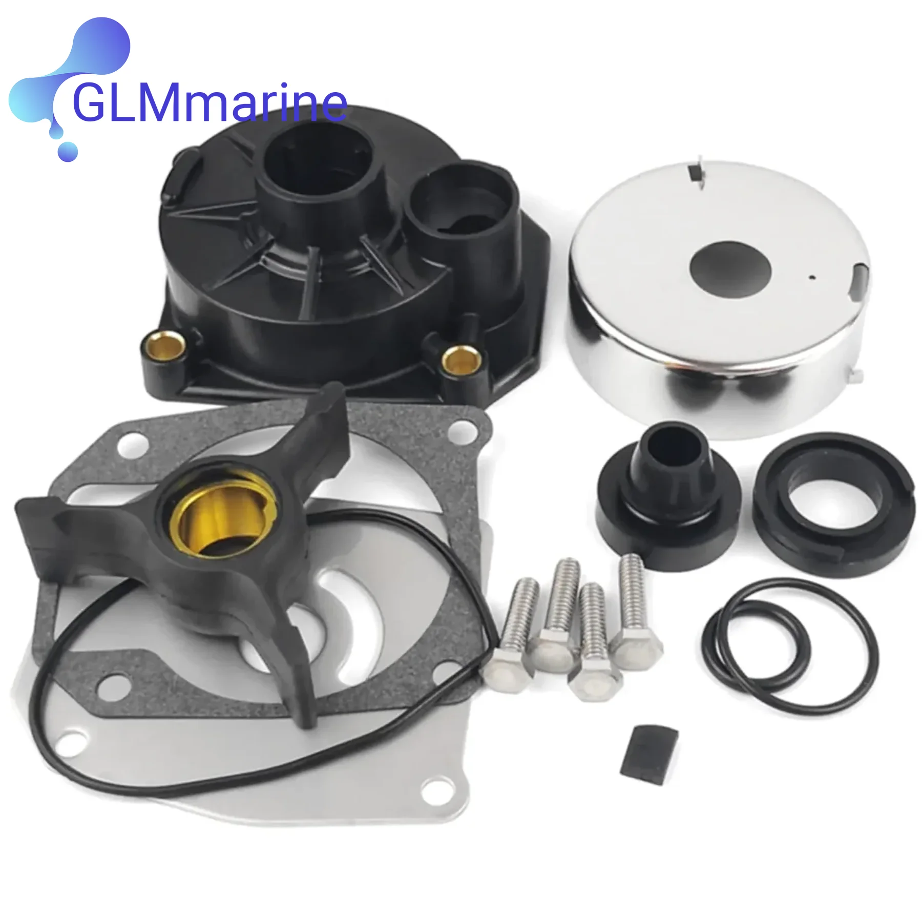 Outboards 35 40 48 50 HP Water Pump Impeller Rebuild Service Kit for Johnson Evinrude OMC Boat Motor Engine 433549 0438592