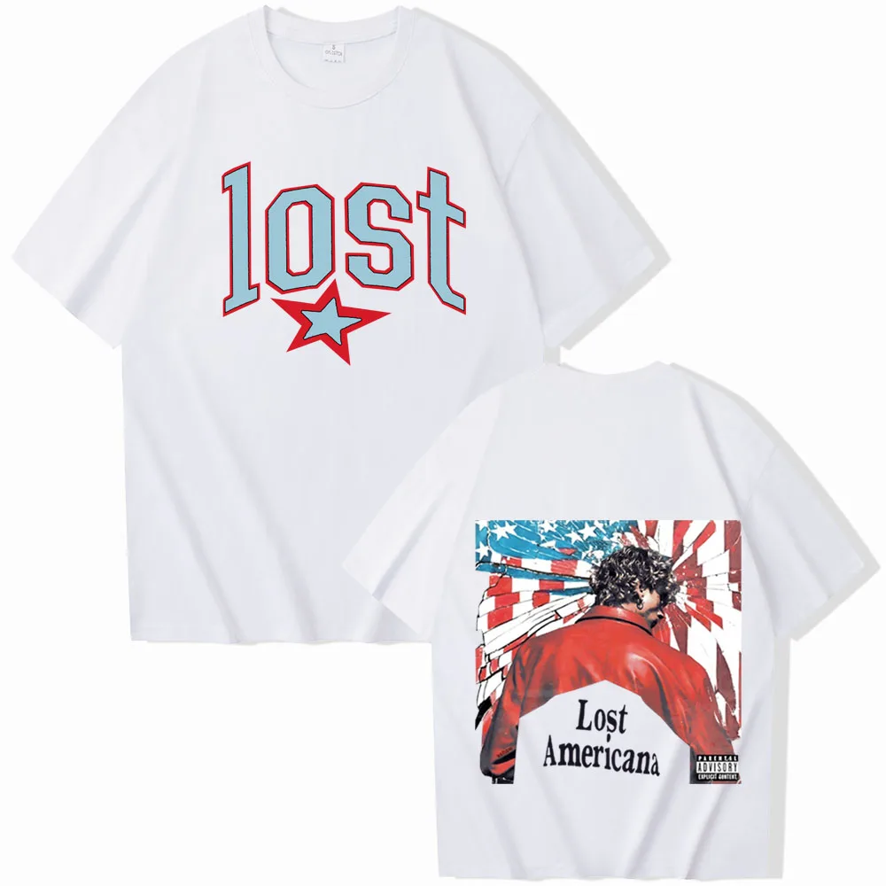 تي شيرت MGK Lost Americana Machine Gun Kelly تي شيرت Harajuku برقبة دائرية كاجوال هدية #4