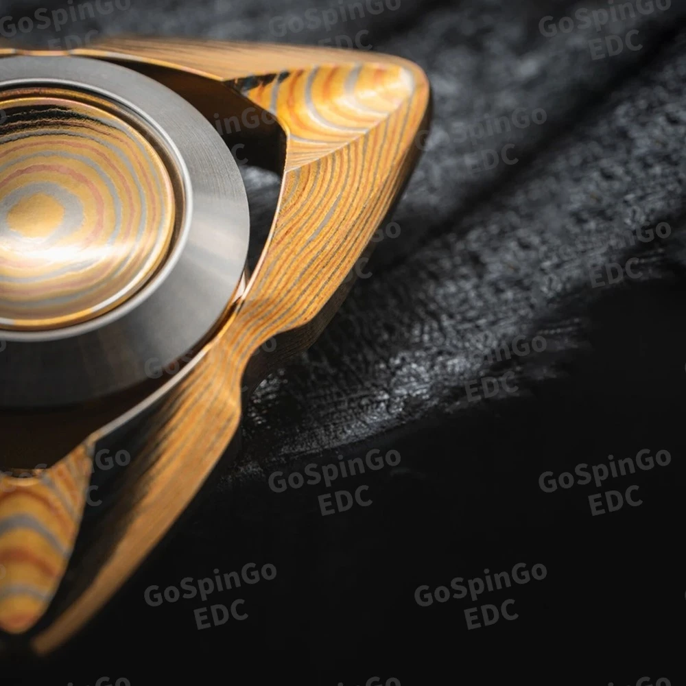 FairyWorks EDC MAVE Mokume-Layered Fidget Spinner ألعاب متململة للبالغين ثلاثة شفرات تململ سبينر المحدودة 26 قطعة