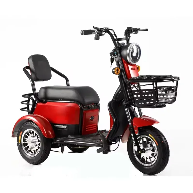 

2024 New Wholesale High Quality 3 Wheel Electric Scooter for Adult Tricycle 48V 20AH 600W With Basket