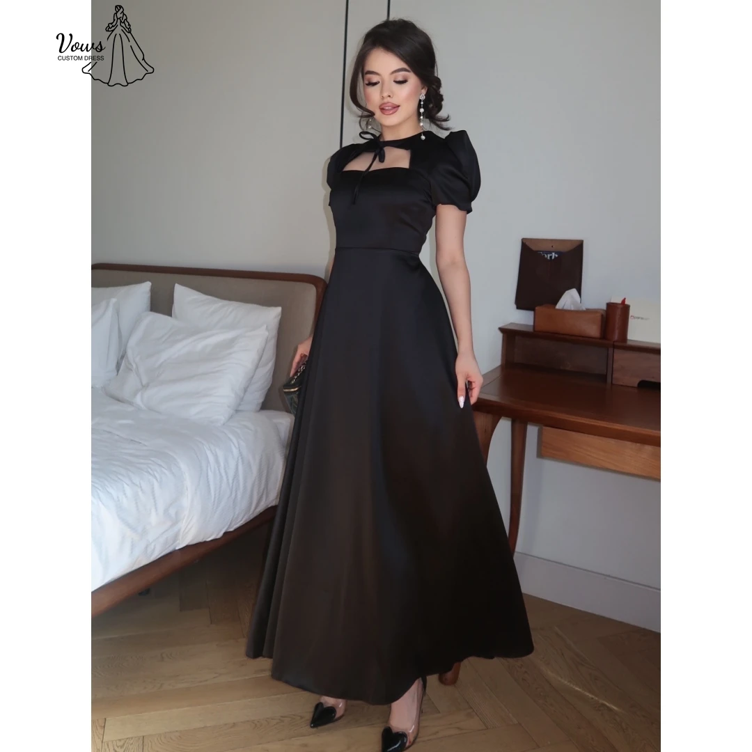 Vows Line فساتين سهرة أنيقة مصنوعة حسب الطلب فساتين نسائية أنيقة للمناسبات الخاصة فستان حفلة موسيقية نسائي أسود 2025 Gala