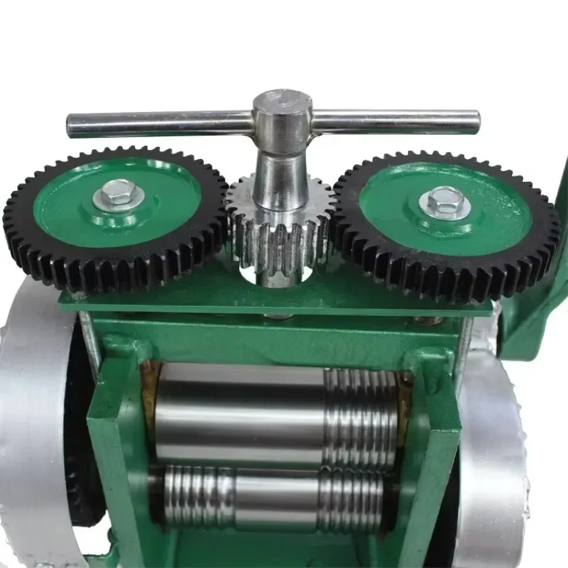 Hand Operated Mini Jewelry Rolling Mill 0-5mm Adjustable Opening for Gold Metal Processing