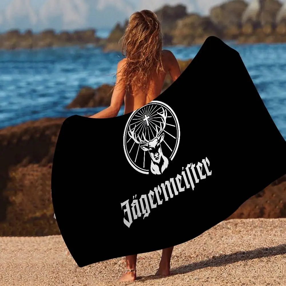 Jaegermeisters مناشف الشاطئ منشفة الاستحمام ساونا السفر سبا ستوكات سريعة الجافة ملحقات الصالة الرياضية ديكور غرفة لطيف #1